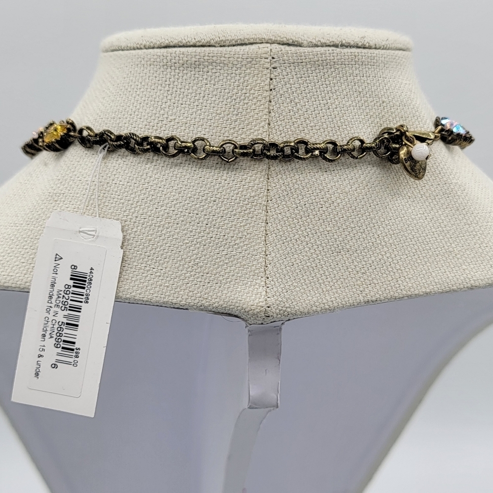 Betsey Johnson Necklace Anchor Crystal NWT #2381 - Picture 5 of 12